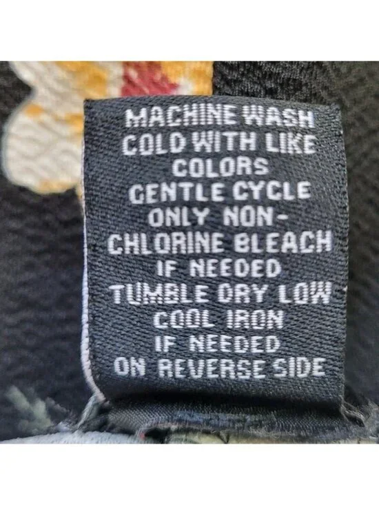 Womens Y2K Babydoll Asymmetric Fairy Grunge Romper Size S Black Floral Artsy - Picture 8 of 14